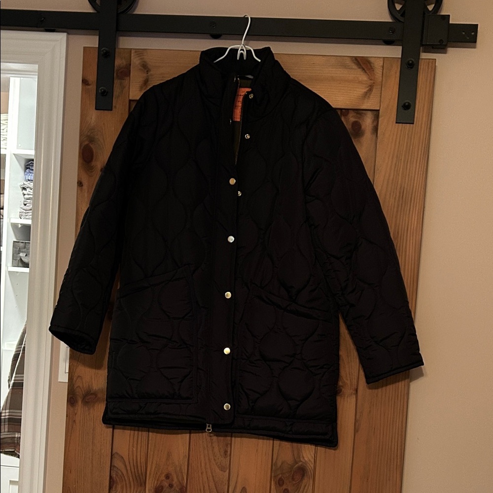 J. Crew Black Signature Puffer Jacket